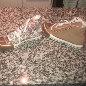 Custom High Top converse. Never worn!